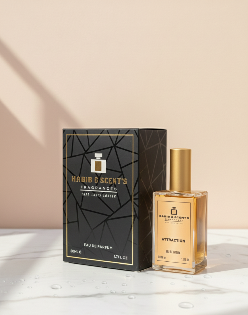 Attraction Perfume for Men & Women | Vanilla & Lavender Unisex Fragrance with Long Lasting Projection
